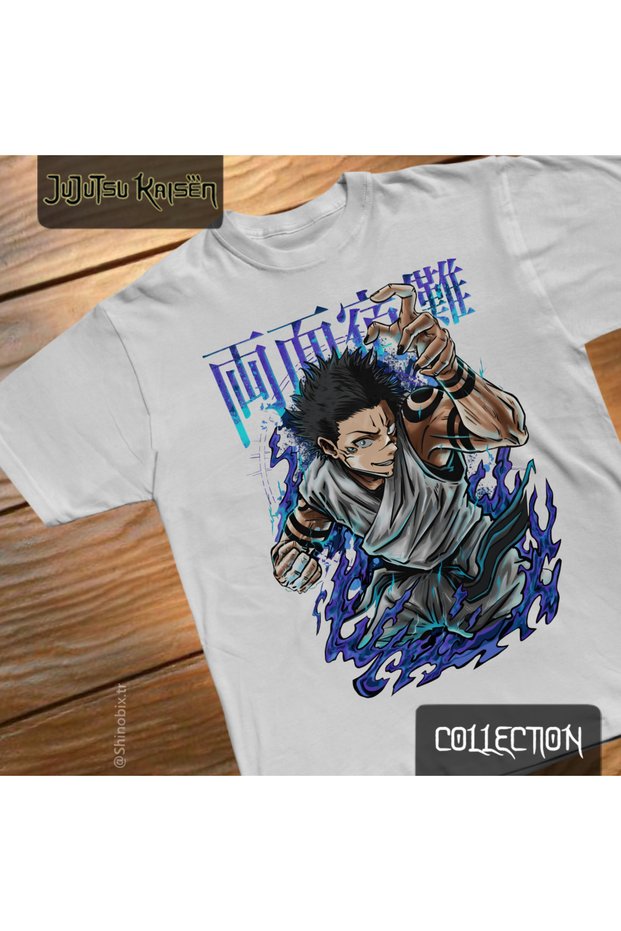 Jujutsu Kaisen Anime Sukuna X Megumi Oversize T-Shirt