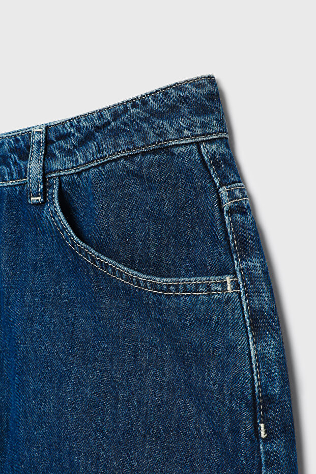 Cepli Mini Denim Etek - 9