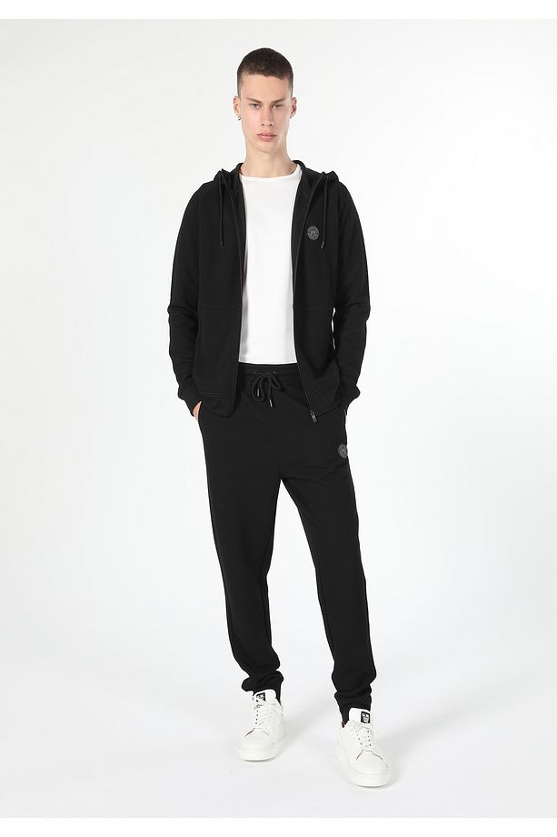 Slim Fit Erkek Siyah Ceket - 1