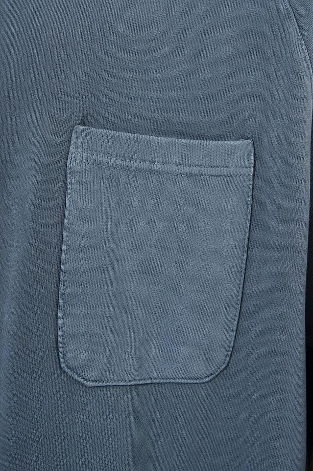 Erkek Contrast Yıkamalı Oversize Ghost Cloudy Tişört - 3