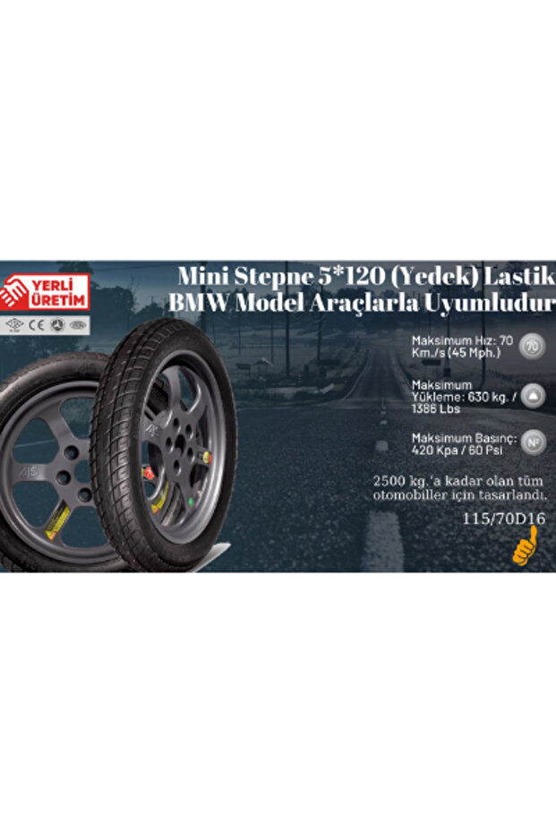Yedek Lastik 5x120 Ücretsiz Kargo - 1