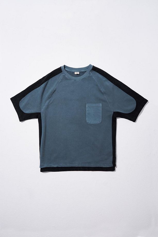 Erkek Contrast Yıkamalı Oversize Ghost Cloudy Tişört - 6