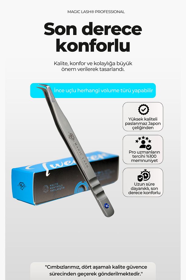 Amazon Mini L Mega Volume Ipek Kirpik Cımbızı - 2