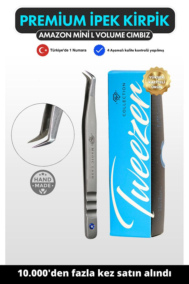 Amazon Mini L Mega Volume Ipek Kirpik Cımbızı - 1