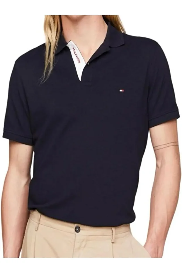 HILFIGER MONOTYPE CONTRAST PLACKET REGULAR POLO - 4