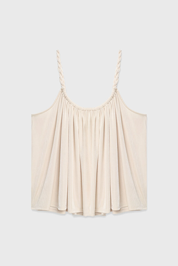 Örgü Askılı Bluz - 8