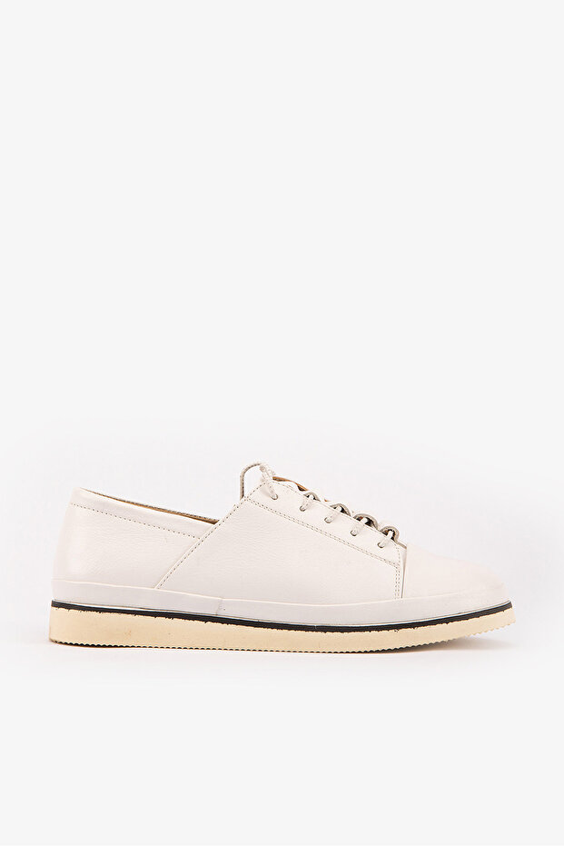 Casual White Genuine Leather Women's Daily Shoes