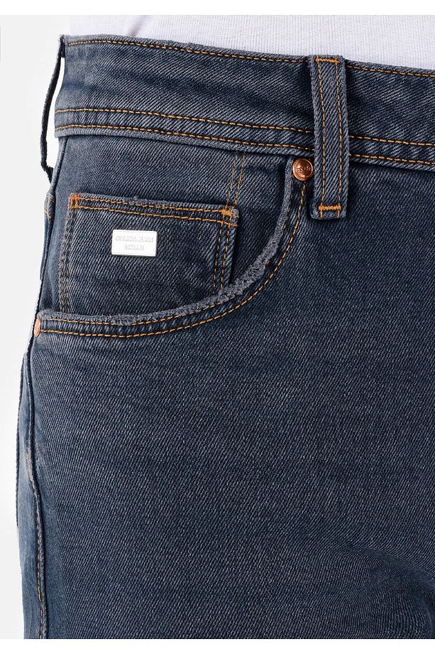045 Davıd Regular Fit Erkek Koyu Mavi Jean Pantolon - 5