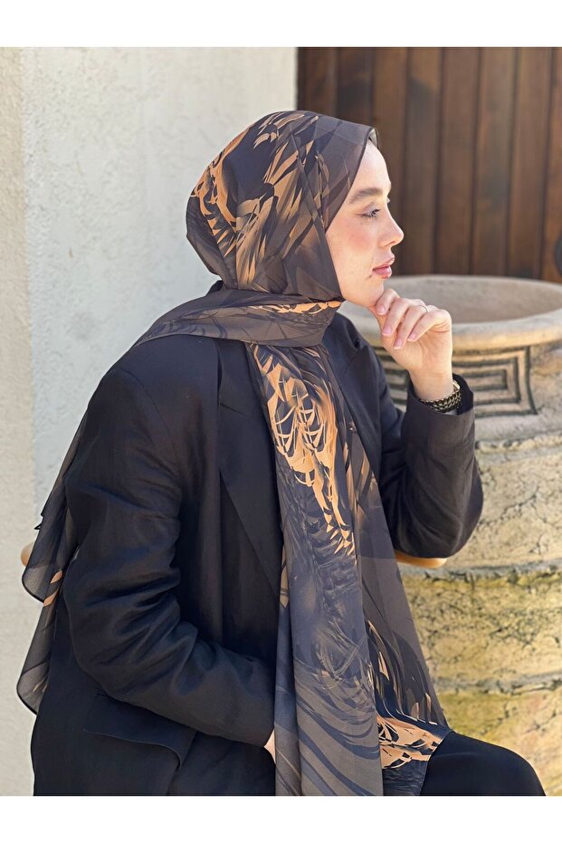 Splash Desen Nesir Şal - 2