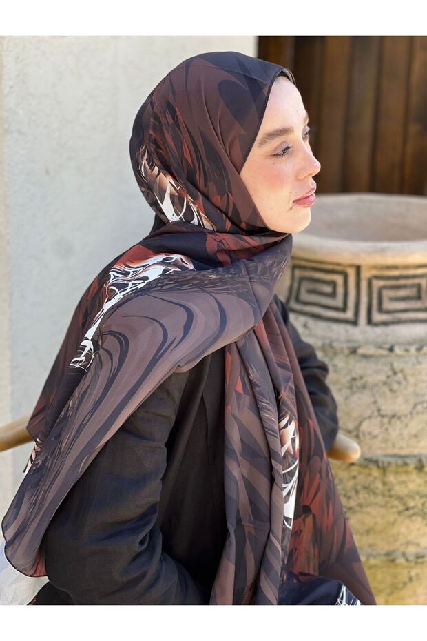 Splash Desen Nesir Şal - 3