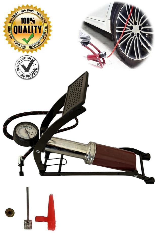 Kalın Piston  Ayak Pompası Araba Lastiği Motorsiklet Bisiklet Yatak  Top Şişirme Basınçlı  Pompası - 1