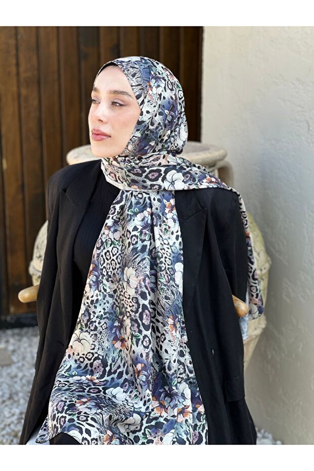 Flor Desen Twill Şal - 3