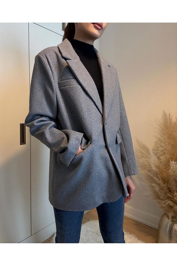 Kaşe Blazer Ceket - 3