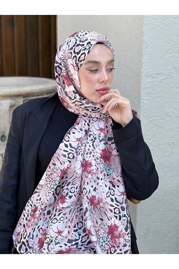 Flor Desen Twill Şal - 3