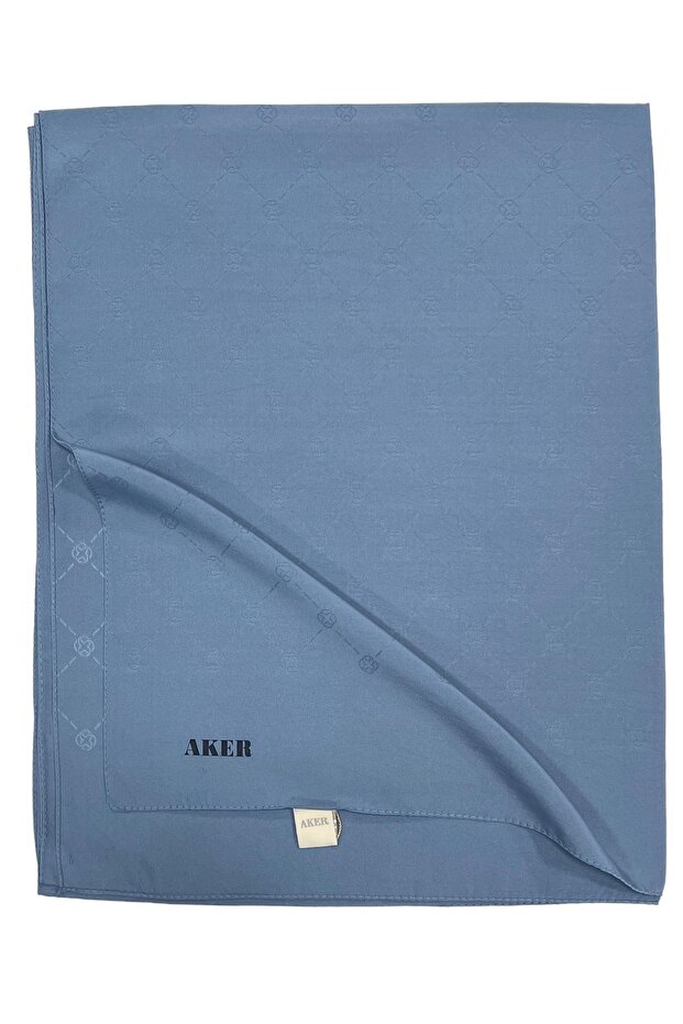 Monogram Şal - Bebe Mavi 925 - 1
