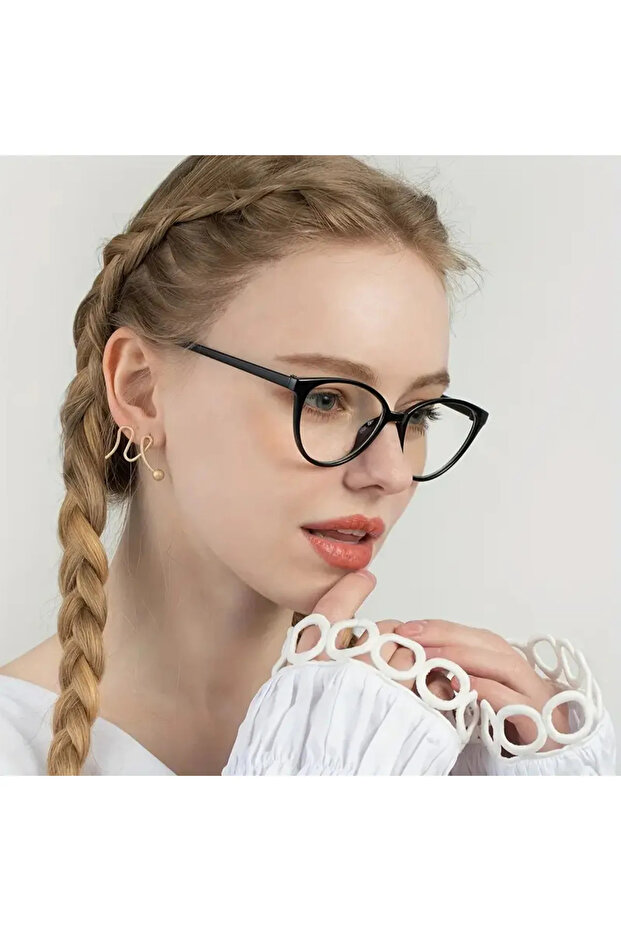 نظارات كمبيوتر نسائية للحماية من الضوء الأزرق موديل Cateye Voke
