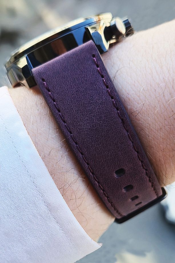 Exclusive Multi Fonksiyonel Takvim, Gün, 12/24 Saat, Dual Time Su Geçirmez Deri Erkek Kol Saati - 2