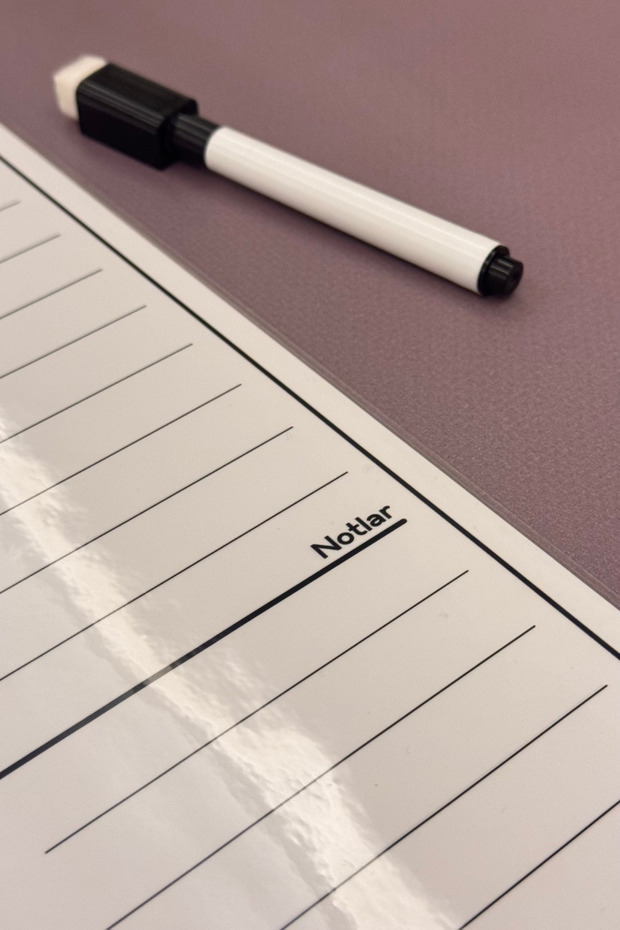 Daily Desktop Planner & Notes Split into Hours - 2