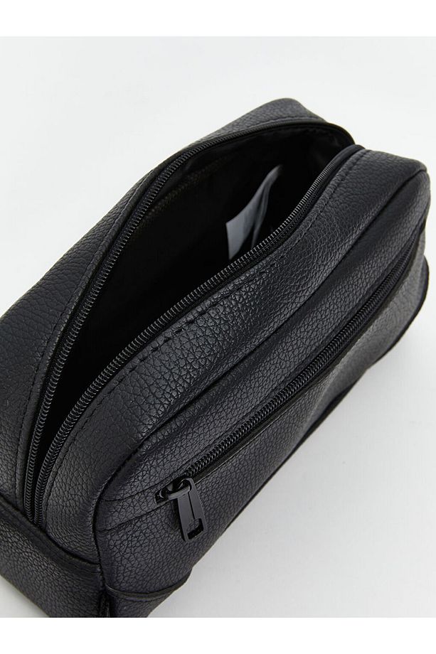 LCW ACCESSORIES Siyah Deri Görünümlü Erkek El Çantası - 3