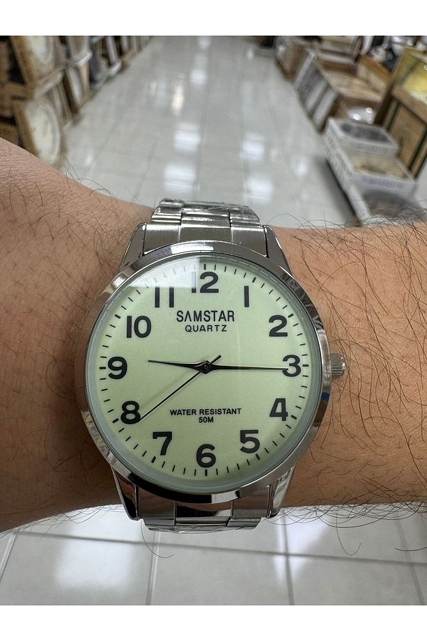 Smstar13 Fosforlu Metal Erkek Kol Saati - 3