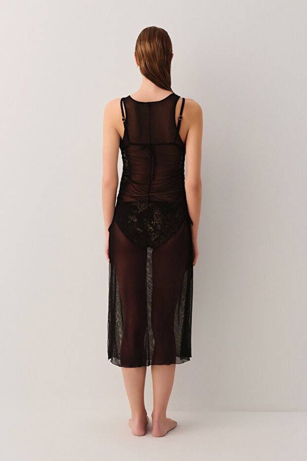 Tül Plaj Elbisesi - 4