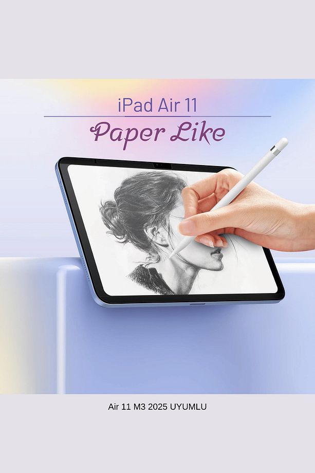 iPad Air 11 2025 M3 Çip Uyumlu Paper-Like Ekran Koruyucu Gerçek Kağıt Hissi - 1