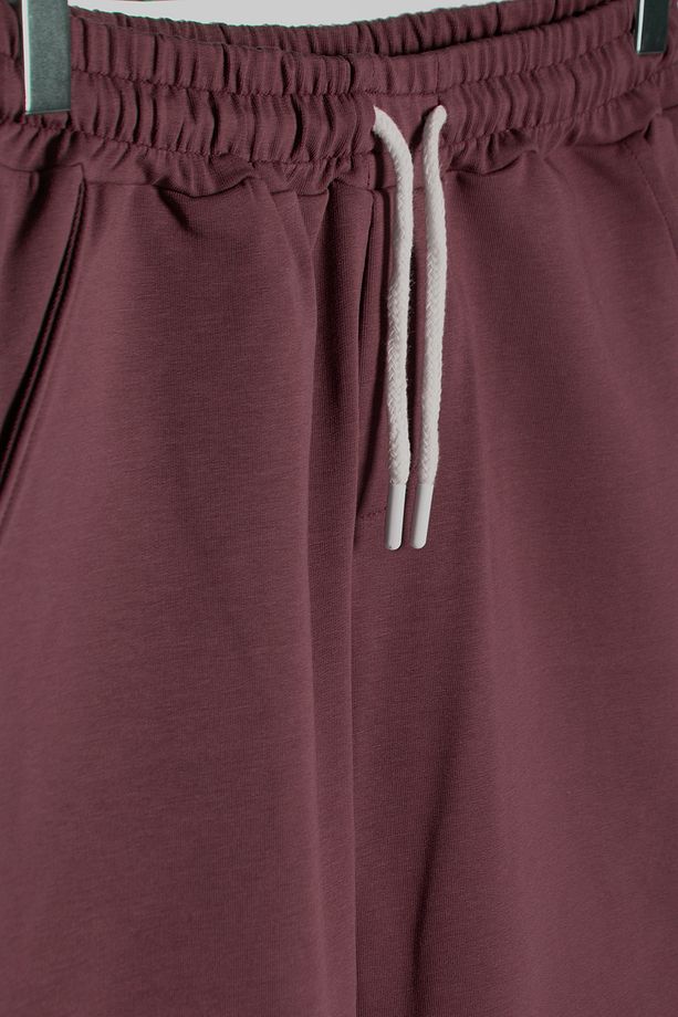 2'li Erkek Bordo - Ekru Basic Regular Fit Şort & Bermuda - 3