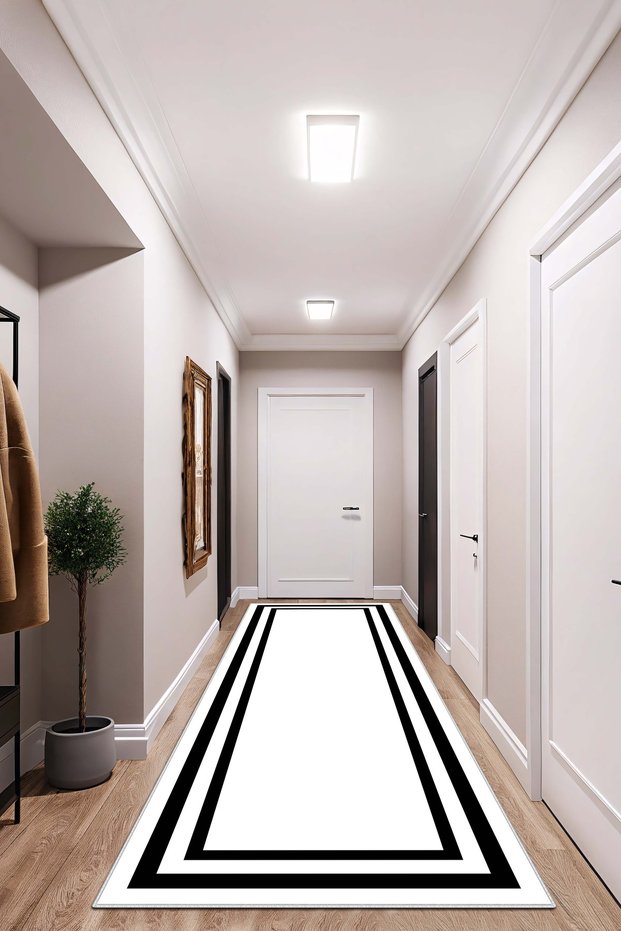 Machine washable non-slip base stain-resistant modern cutting runner kitchen runner carpet runner