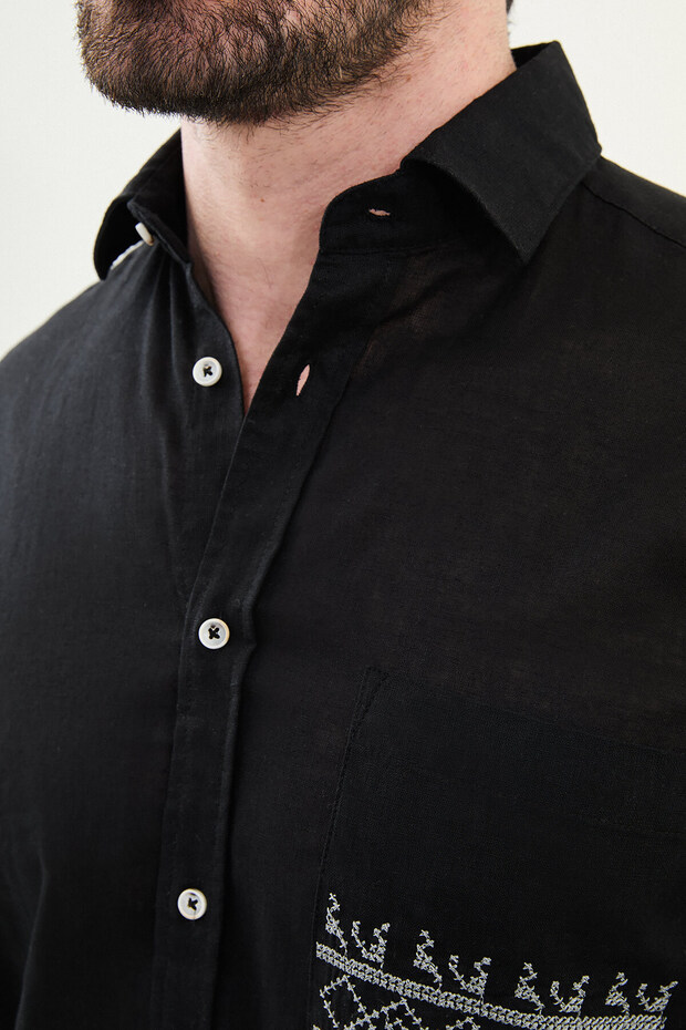 قميص بأزرار مخفية - 2