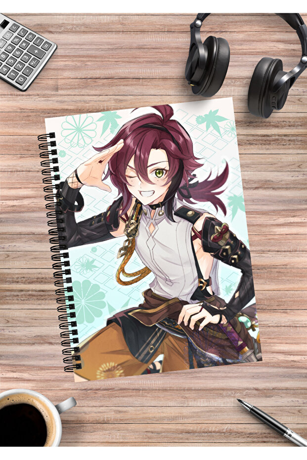 Genshin Heizou Anime Spiral Notebook A5 (50Sheets)