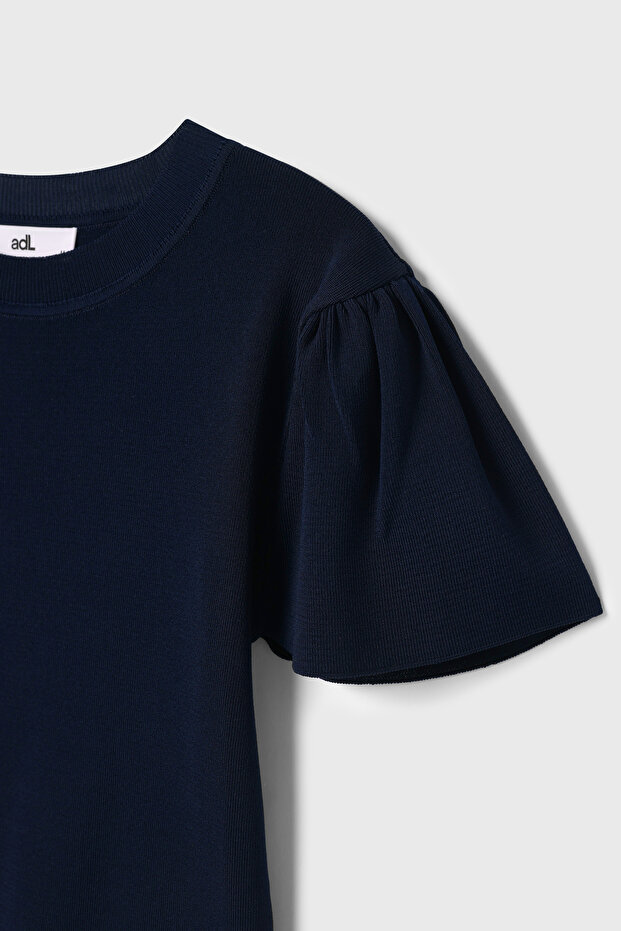 Bisiklet Yaka Triko Bluz - 8