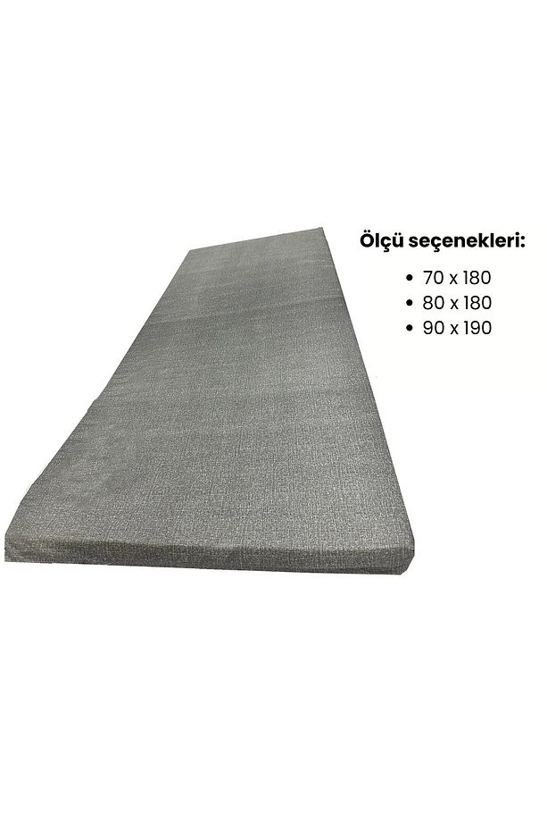 Fermuarlı Kılıflı Yer Kamp Karavan Misafir Yatağı Tek Kişilik 8 cm - 1