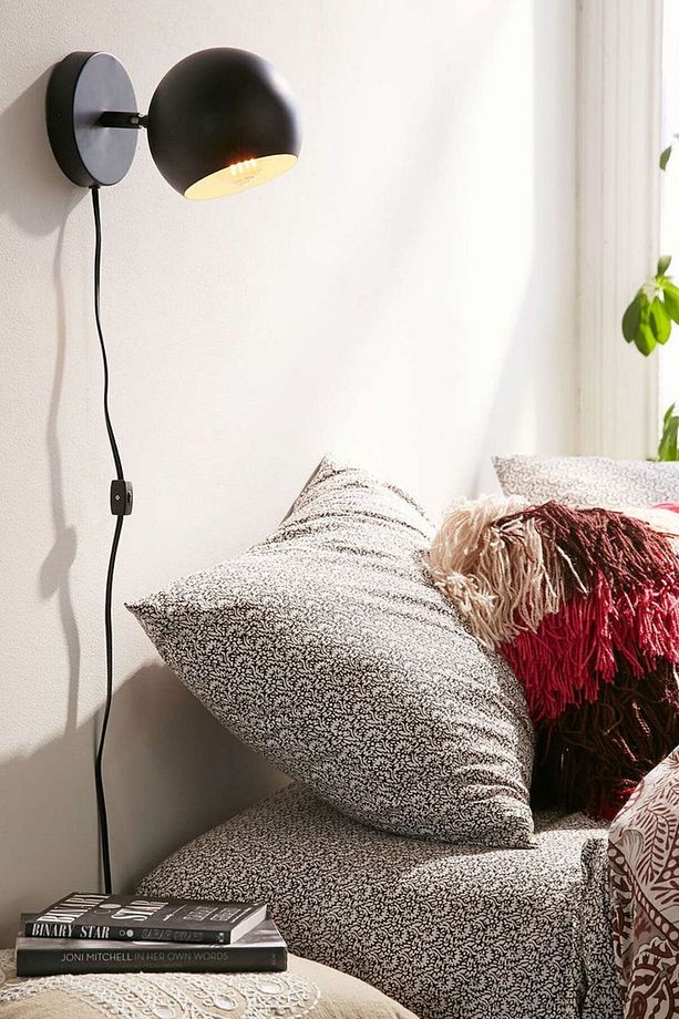 Metal Retro Dekoratif Kablolu Fişli 180 Derece Aplik - 1