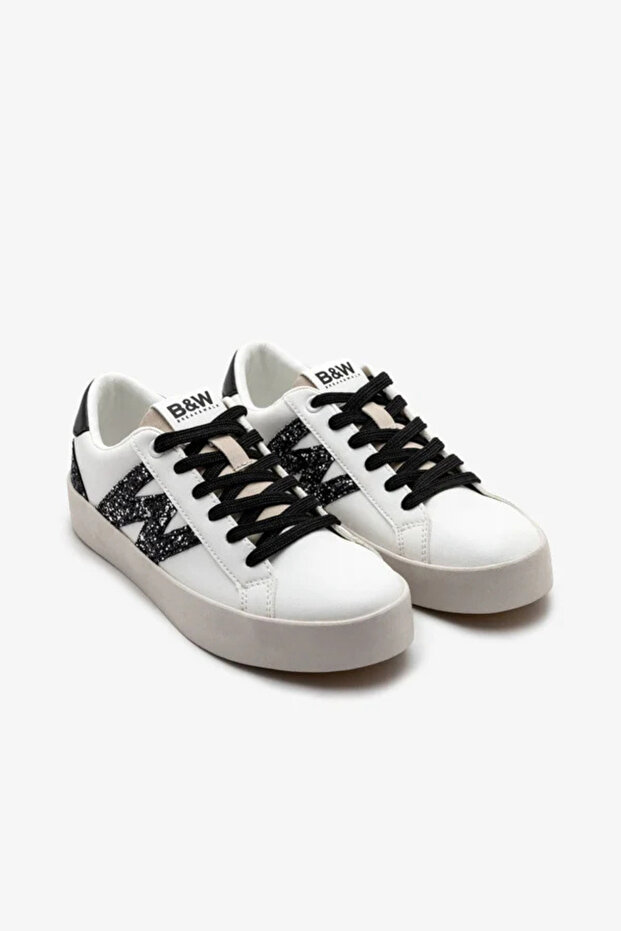 Pullu Kız Sneaker - Beyaz - 1