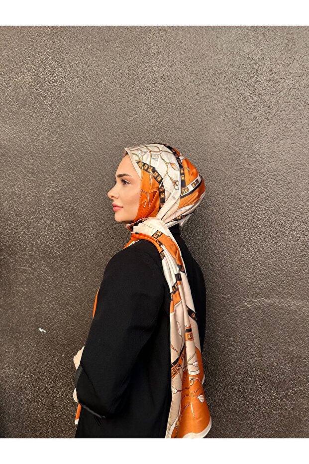 New Season Leaf Pattern Voile Silk Shawl