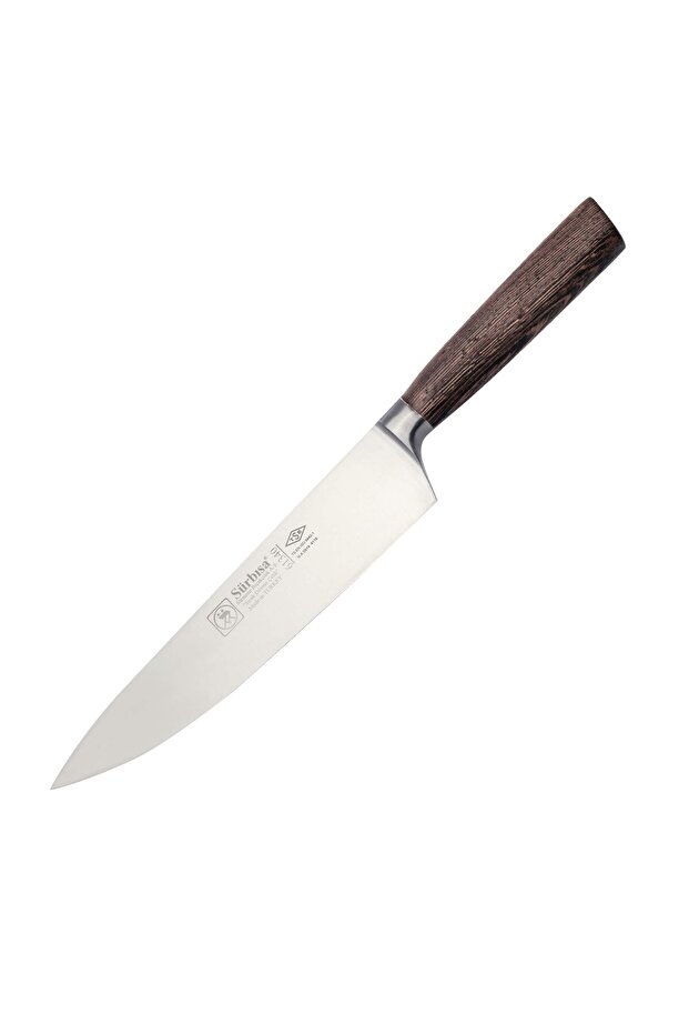 Olive Handle Forged Chef Knife Steel: 22.5 cm Total: 37.5 cm 61340