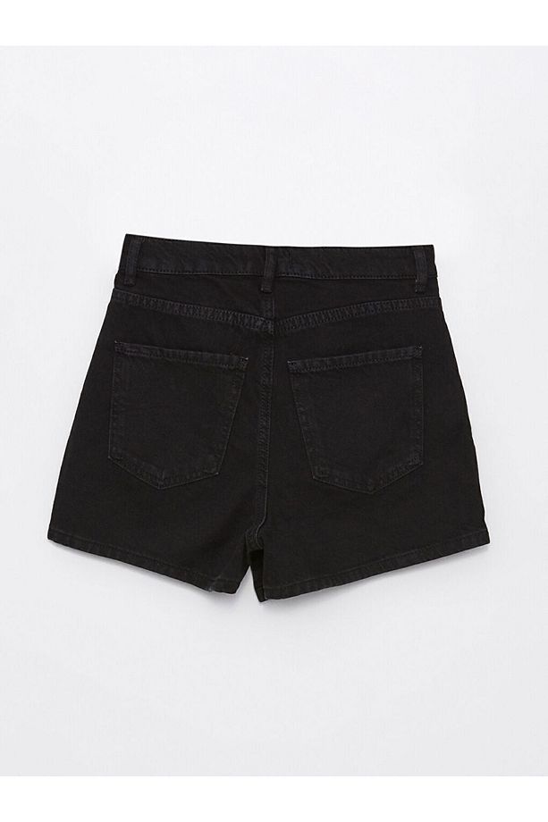 Kadin Standart Fit Duz Jean Sort Etek - S4DL43Z8 - 7