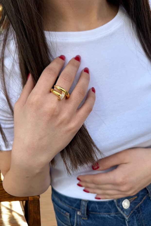 22 AYAR ÇİVİ MODEL YÜZÜK - 1