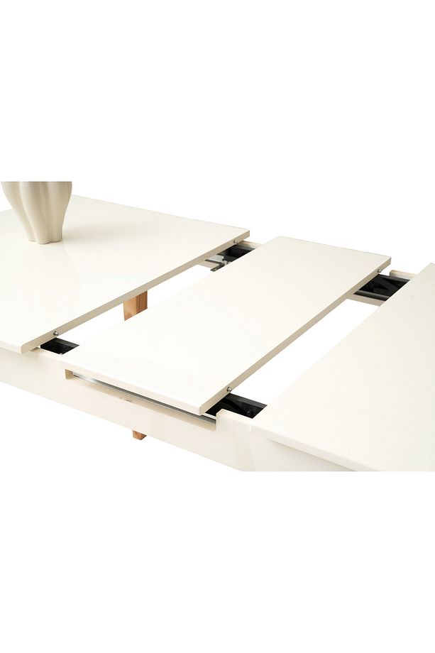 Zarif Aytaşı Desen Naturel Ahşap Ayak Açılır 130X80 Masa (Açılımış Ölçüsü 160X80) - 4