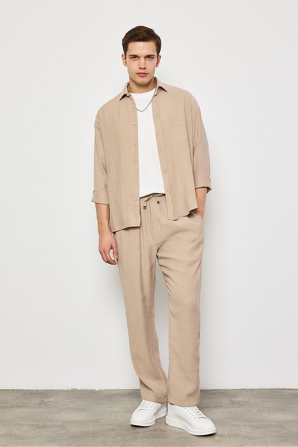 Modal Kumaş Premium Erkek Oversize Gömlek - 7