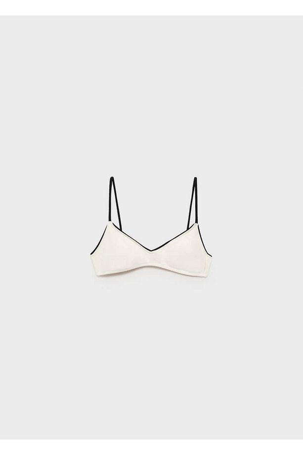 Kontrast Dikişli Bikini Üstü - 3