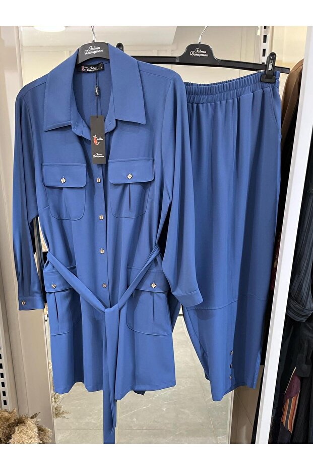 Fatma Counselor Trouser Suit Indigo 5221