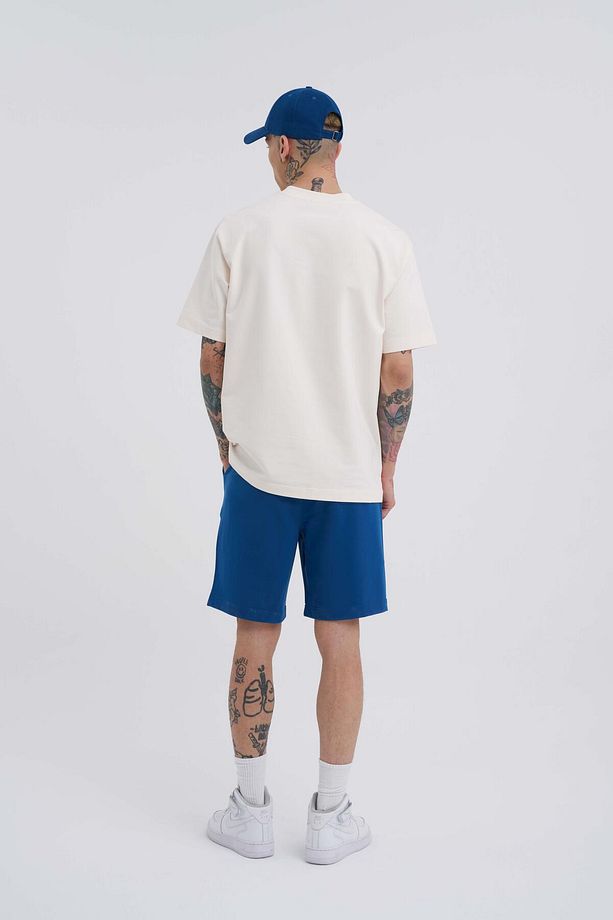 Erkek Basic Relaxed New Indigo Şort - 5