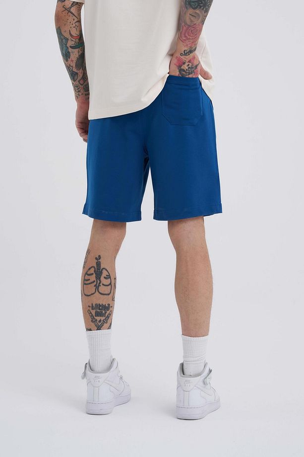 Erkek Basic Relaxed New Indigo Şort - 4
