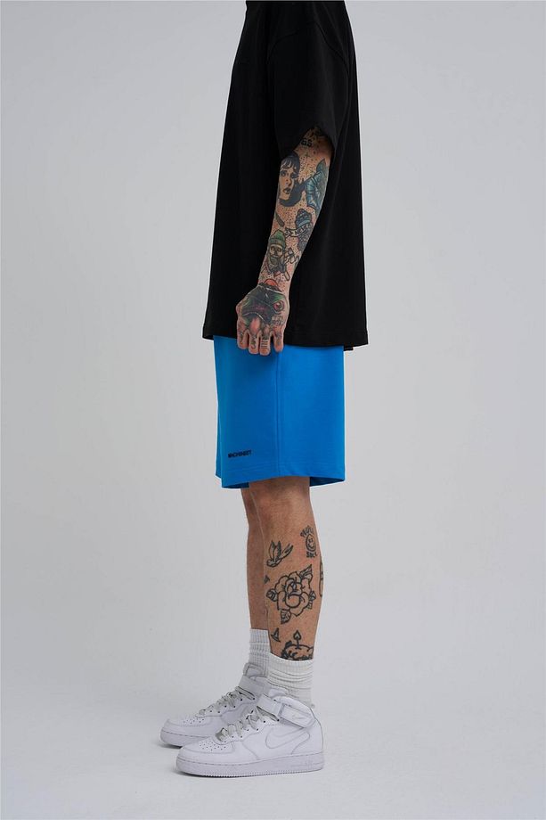 UNISEX OVERSIZE BASIC CEPLİ ŞORT LENS - 4