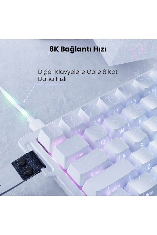 Attack Shark X68 He Manyetik Switch Klavye 8k 0.125ms Gecikme - 5