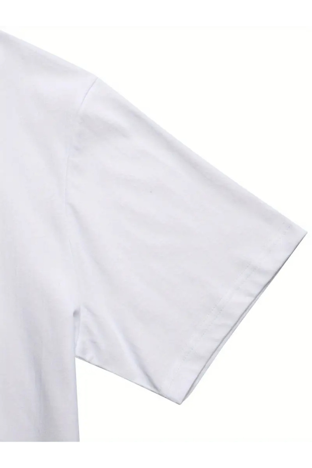 تي شيرت أساسي كبير الحجم مصنوع من القطن بنسبة 100% - 3