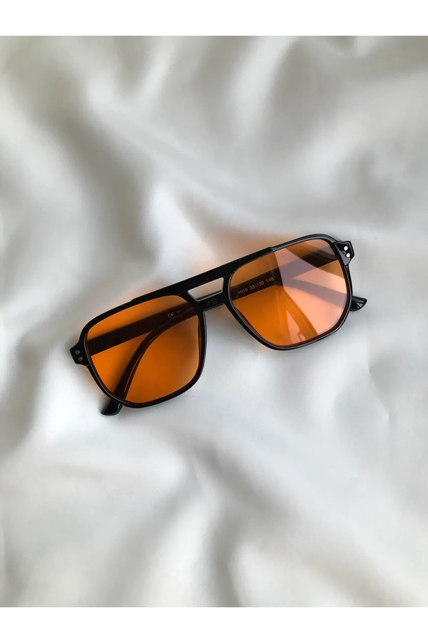 Orange Sunglasses Pilot Model - 1