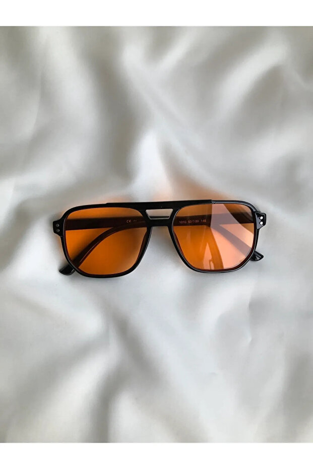 Orange Sunglasses Pilot Model - 2