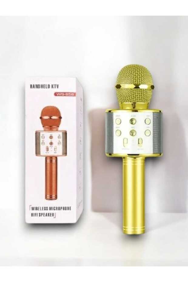 Karaoke Mikrofon ve Hoparlör Bluetooth Hoparlör - Şarjlı ve Taşınabilir Ses Deneyimi - 1